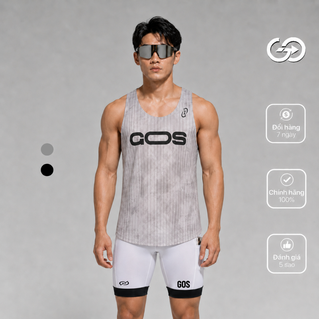 GOS VELO S24 เสื้อวิ่งกีฬาผู้ชาย
