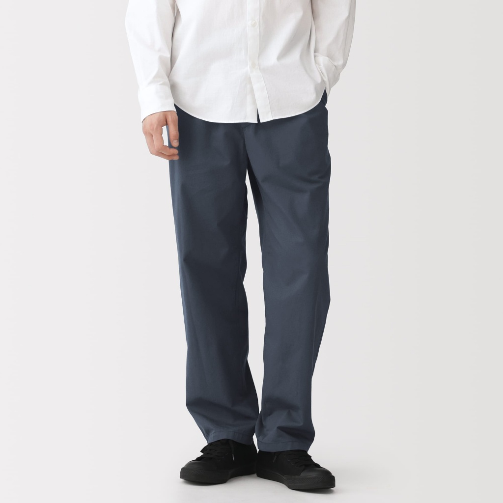 [26AW] MUJI กางเกงผ้าฝ้ายผู้ชาย ใส่สบาย
