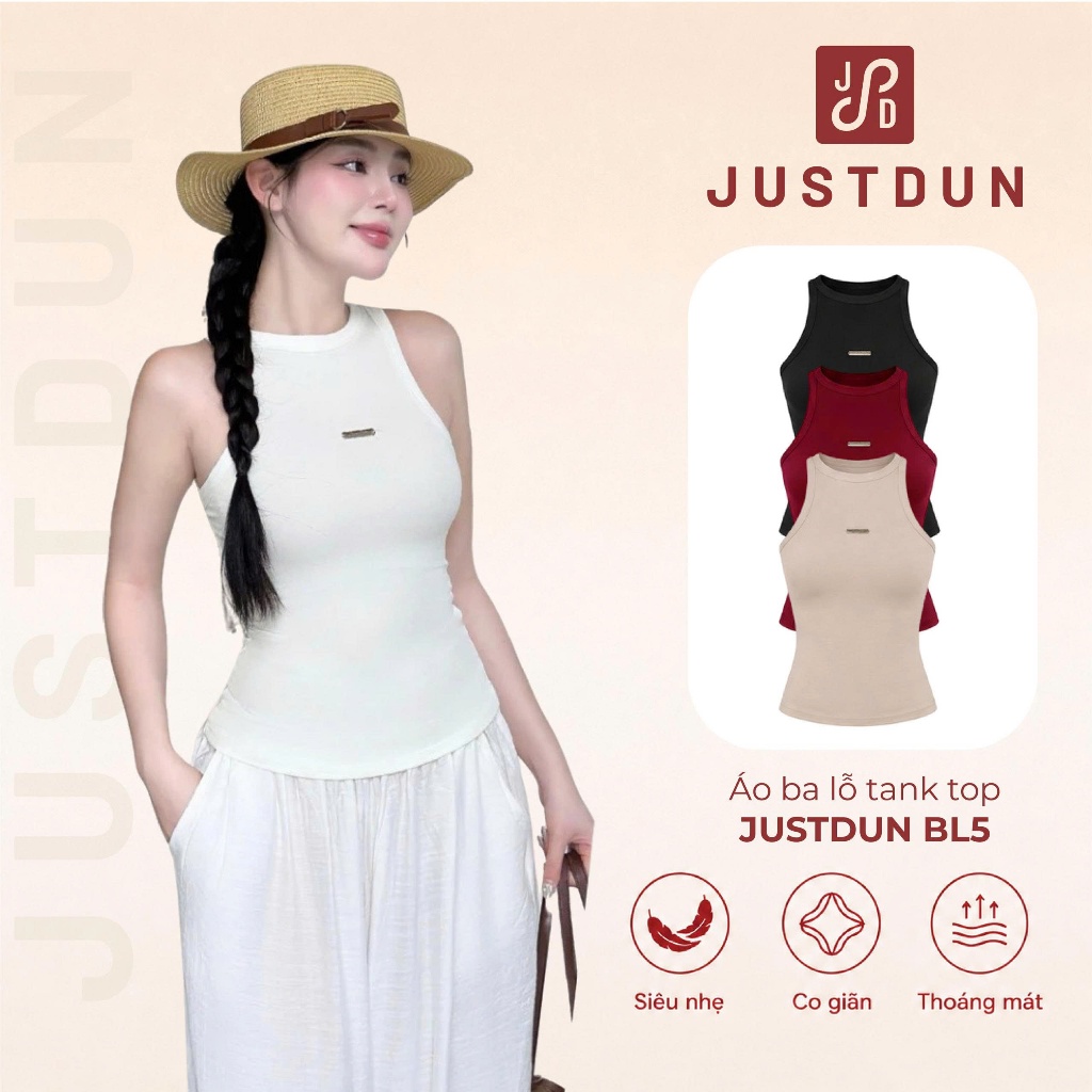 เสื้อกล้ามฤดูร้อน Justdun ผ้าฝ้ายเนียนเย็น BL5