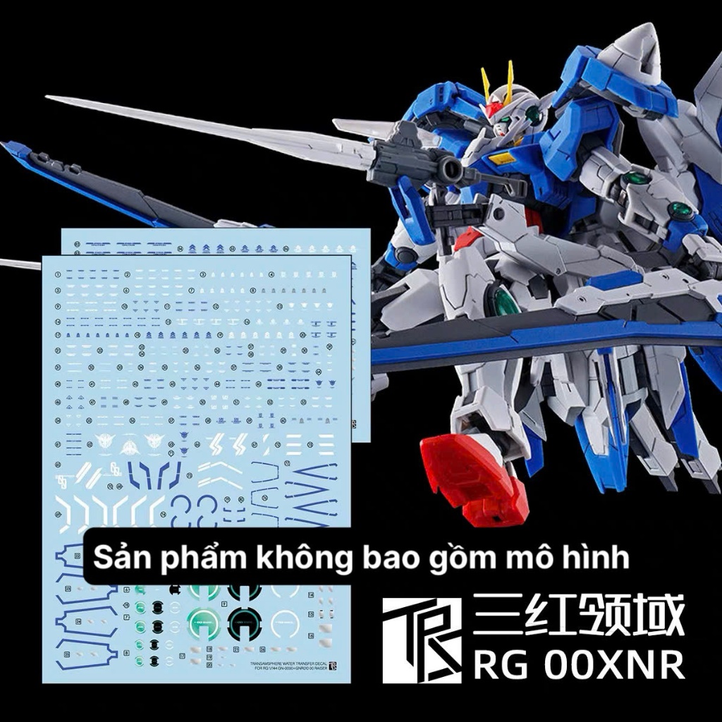 [TRS] Gundam RG 00 XN Raiser Model Water Decal/Decal