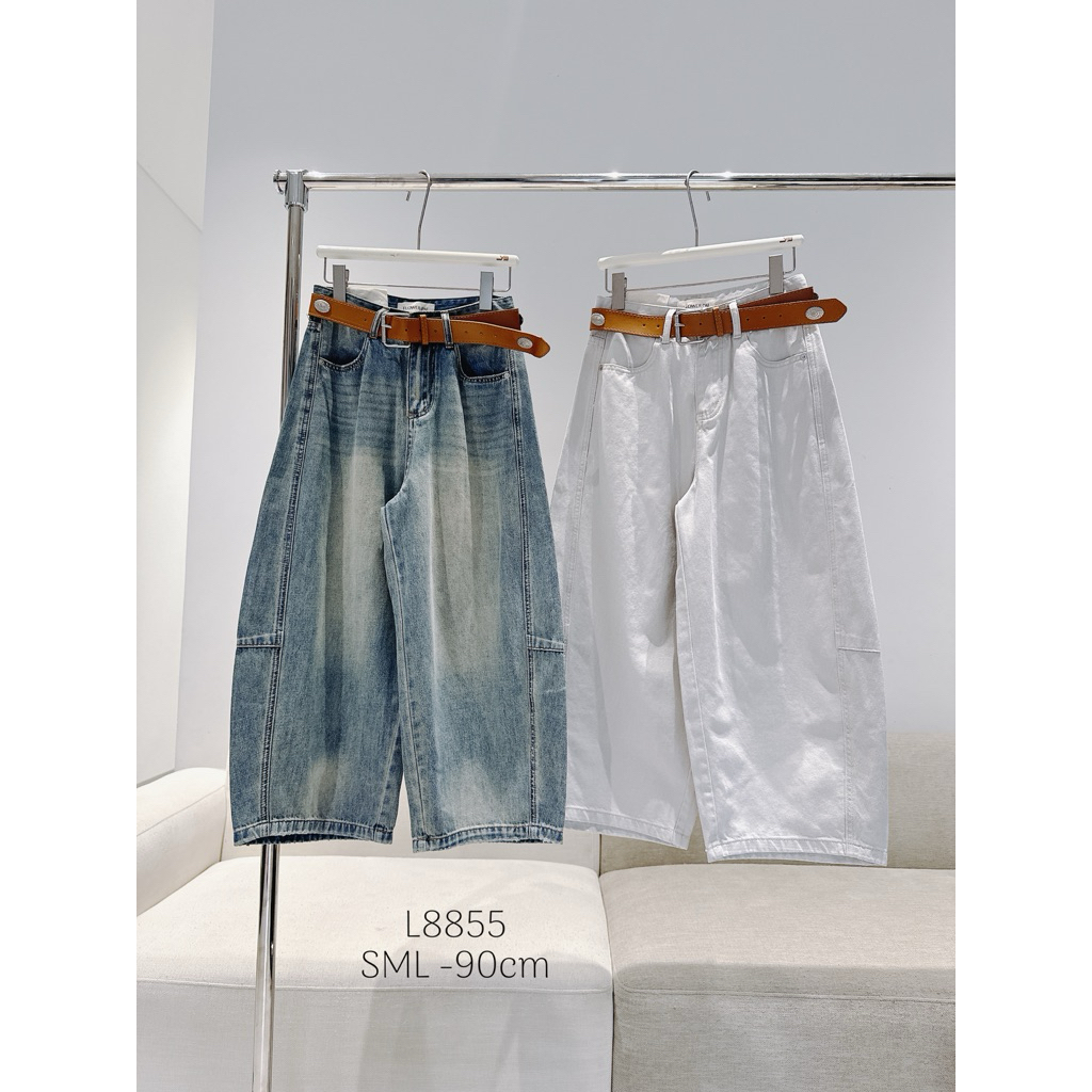 กางเกงยีนส์เห็ด - L8855 - SML / 90cm