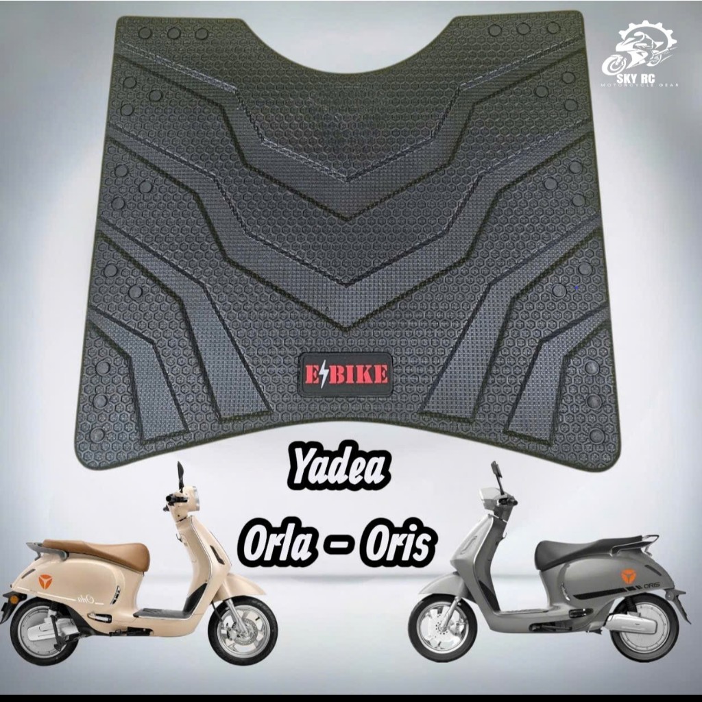 Yadea Orla และ Yadea Oris เสื่อเท้าสกู๊ตเตอร์ไฟฟ้า พรีเมี่ยม กันลื่น หนา ยางกันน้ํา (MS03)