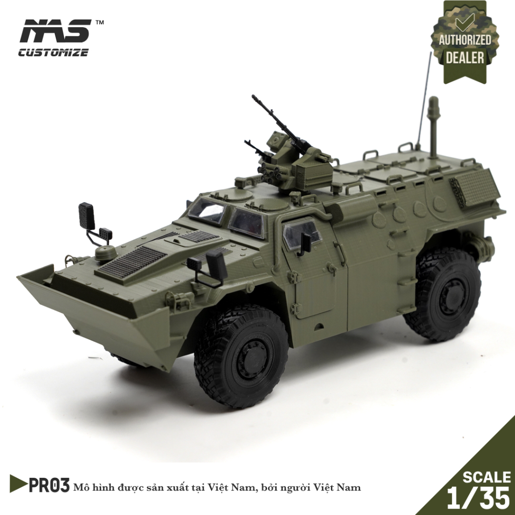 [NAS 1:35] เวียดนามรถหุ้มเกราะประกอบรุ่น XTC-02 สเกล 1/35, ทหารรุ่น XTC-02 รถ