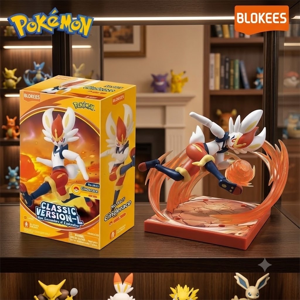 Blokees Pokémon Classic Edition CV-L Model – Cinderace ของแท้