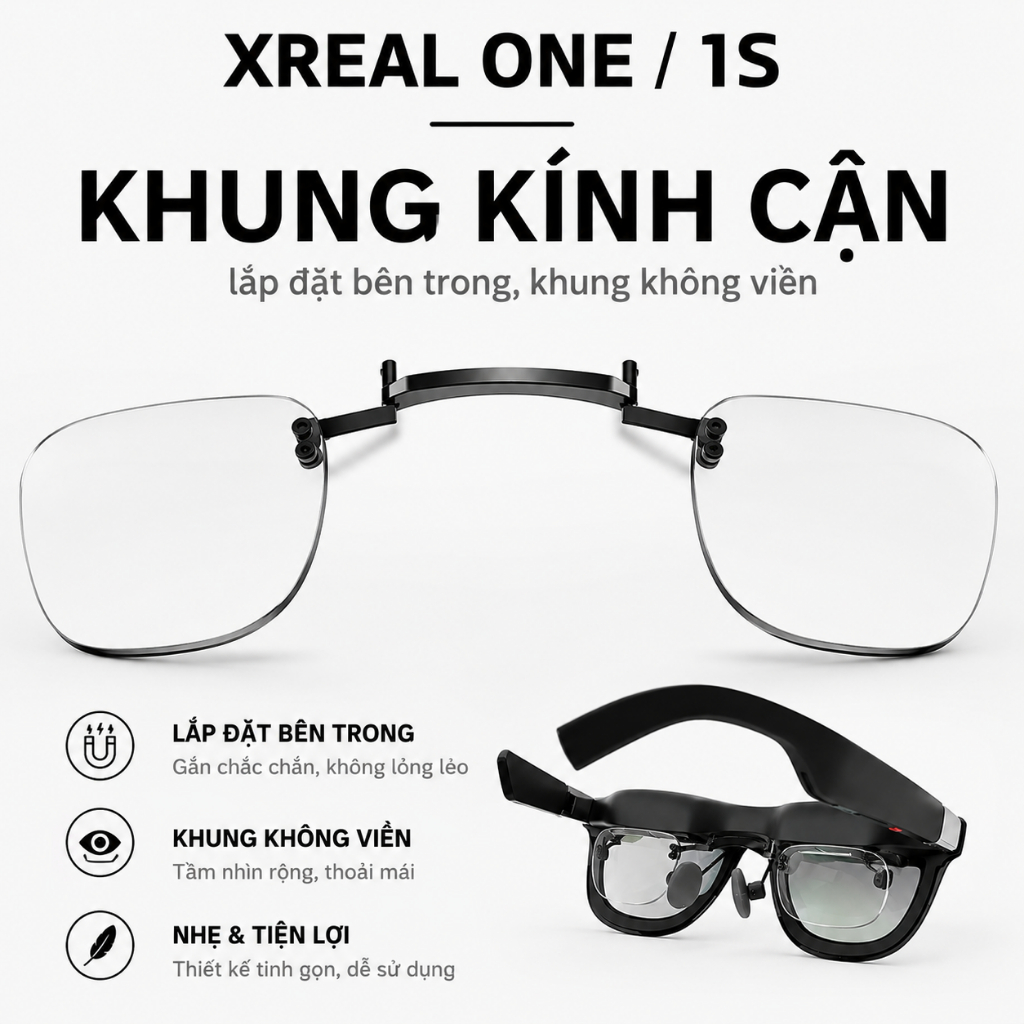 กรอบแว่นตาสําหรับ XREAL One / 1S (ตา 0 องศา)