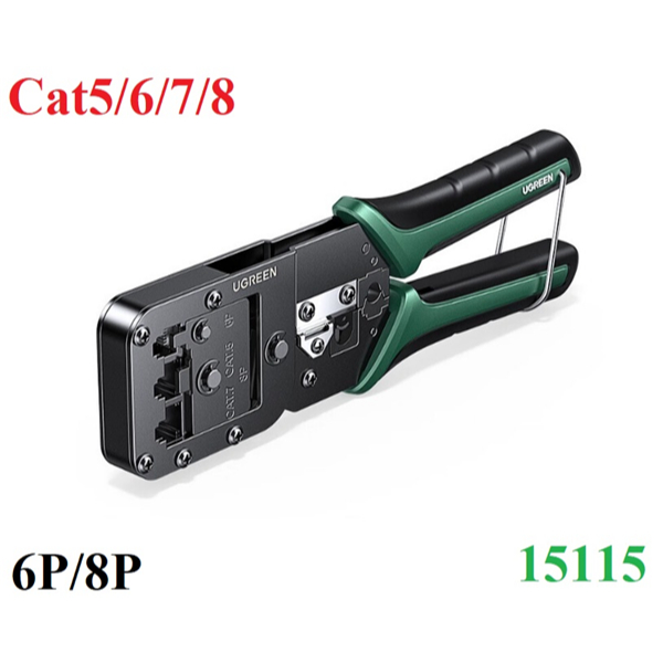 คุณภาพสูง 6P/8P Cat5, Cat6, Cat7, Cat8 Ugreen 15115/NW200 คีมเครือข่ายอเนกประสงค์