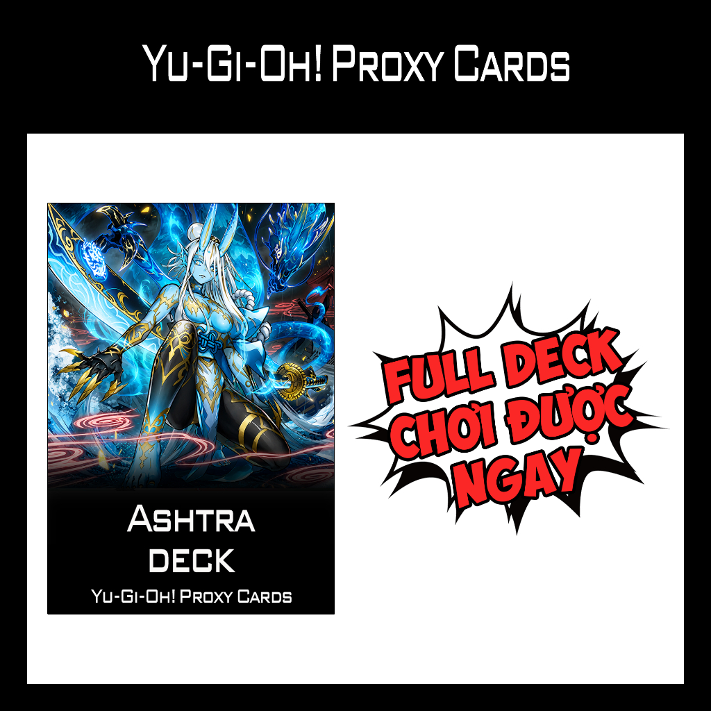 การ์ด YUGIOH - ดาดฟ้า Ashtra - พิมพ์ 1 ด้าน (60 ใบ)