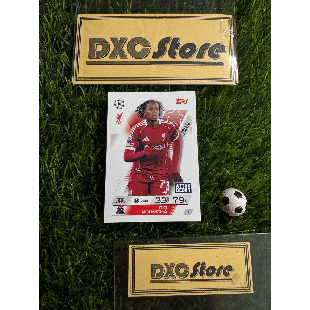 [ ของแท้ ] - ATTAX DEBUT - TOPPS MATCH ATTAX EXTRA 2026 - RIO NGUMOHA (LIVERPOOL)