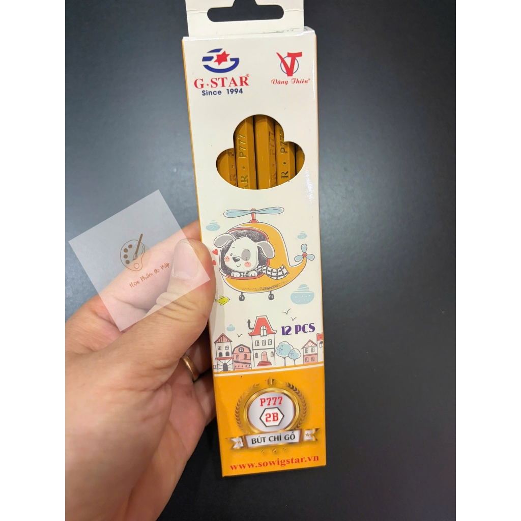 [GO VAP PRODUCT] กล่อง 12 Gstar P777 / 777 GOLD ดินสอไม้ 2B nib
