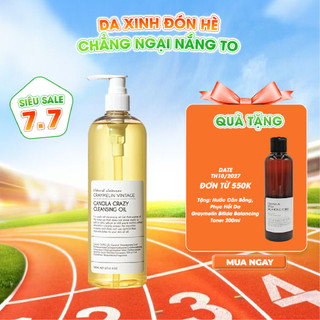 Dầu Tẩy Trang Hoa Cải GRAYMELIN Vintage Canola Crazy Cleansing Oil