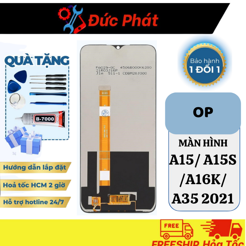 OP A15/ A15S /A16K/ A35 2021 / NARZO 2 / NARZO 30A / A16E / REALME 7I Replacement Screen (ชุดซ่อมและ