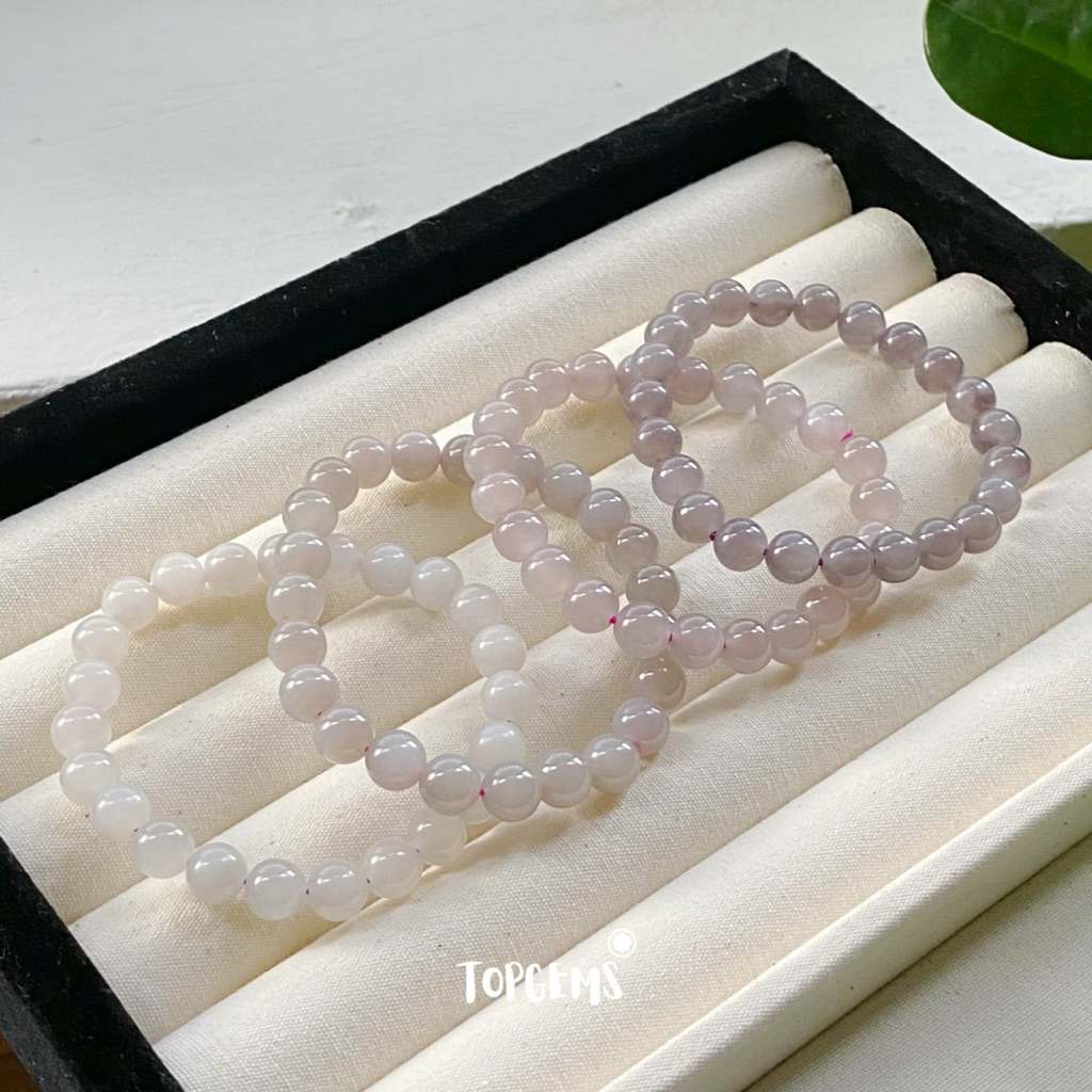 TOPGEMS สร้อยคอหยก Hoa Dien Yen Tu 8mm - จัดส่งพร้อมกล่อง