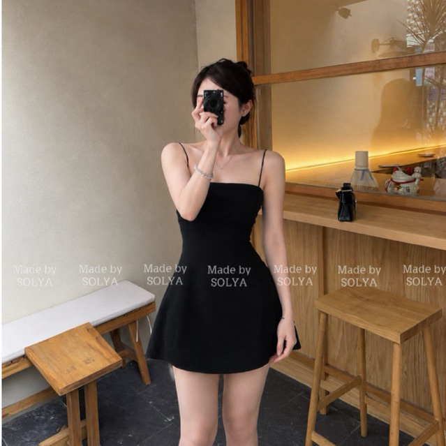[ ง45 ] เดรสทูพีซบานผ้าหนา (ถ่ายจริงทางร้านถ่าย)