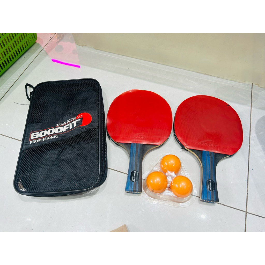 ชุดไม้ปิงปอง GOODFIT GF001TS 2 ลูก - รวม 3 ลูก (กระสอบเป็นตุ่มเนื่องจากยาว ไม่ใช้ - ขายลูกค้าแปะกาว 