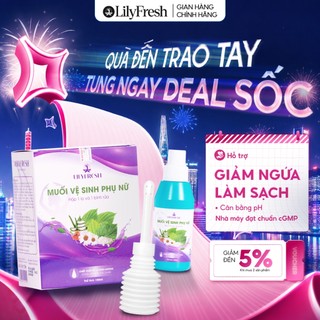 [SALE BAO CHECK] Muối Vệ Sinh Phụ Nữ LilyFresh Trầu Không Lô Hội - Giảm Ngứa Khử Mùi Dưỡng Ẩm 100ml