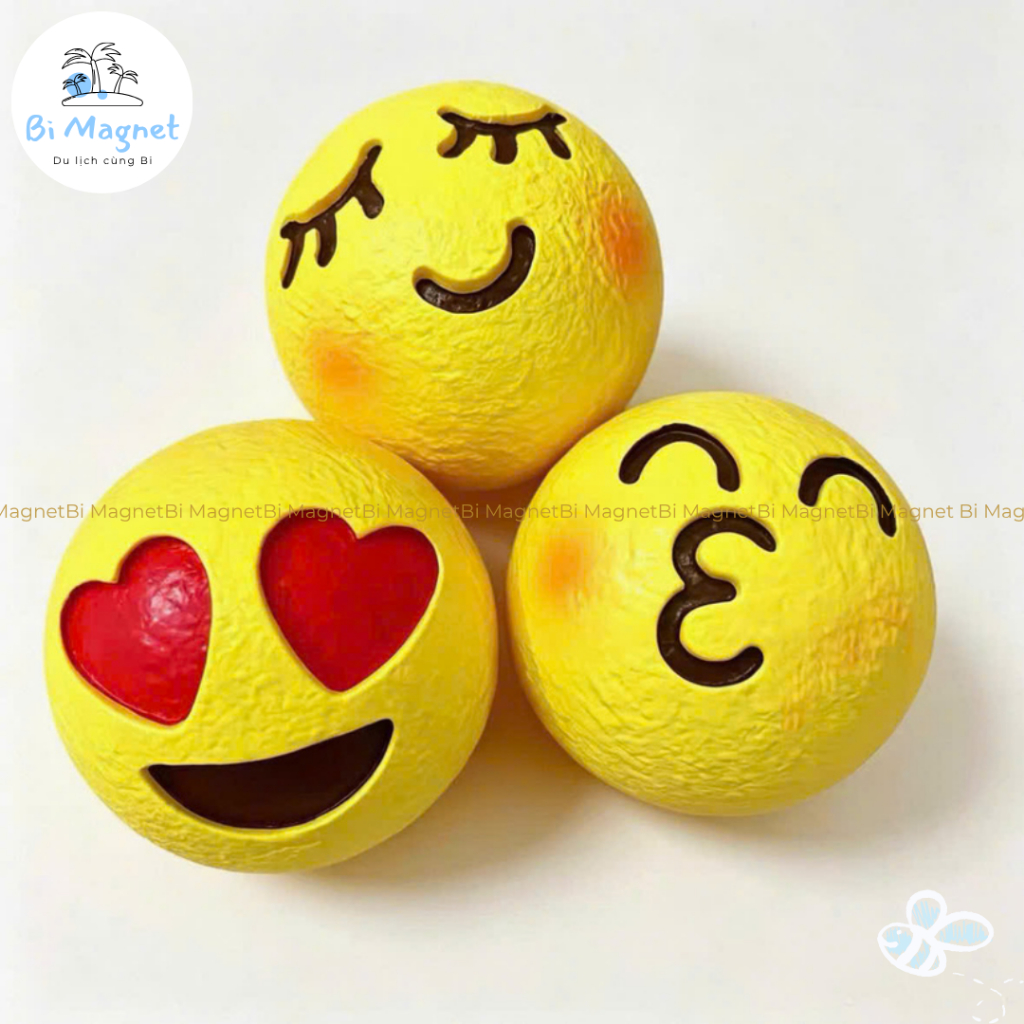 [AVAILABLE] Magnet Magnet Cute 3D Model Emoji Expression Resin Jewelry
