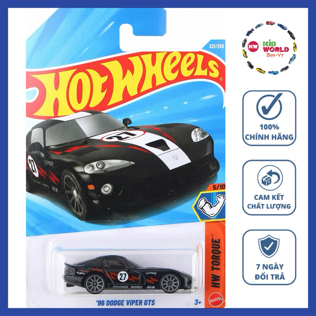 Hot Wheels basic 96 Dodge Viper GTS JJK50 รถโมเดล