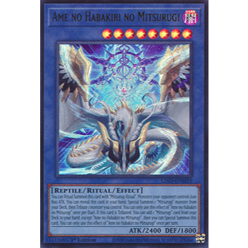 [Yugioh Funny Shop] การ์ด Ame no Habchiri no Mitsurugi 1 ชุด - L26D-ENM10 - ULTRA RARE