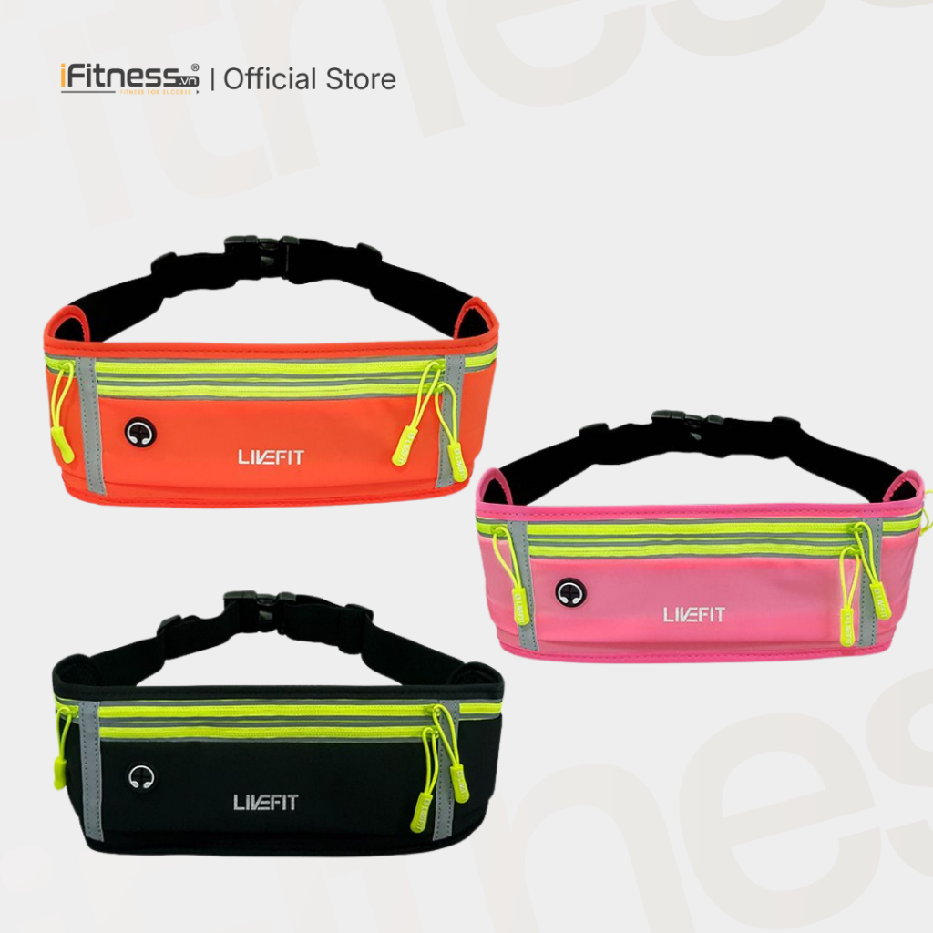 Running Belt กระเป๋าคาดเอว LiveFit ระดับพรีเมียม - Running Belt - WB34