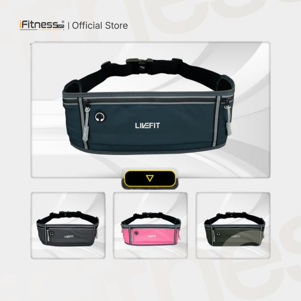 Running Belt กระเป๋าคาดเอว LiveFit ระดับพรีเมียม - Running Belt - WB1120