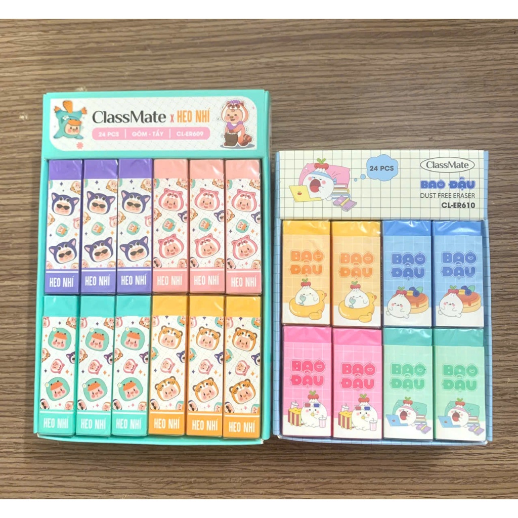 เพื่อนร่วมชั้น Pig nano Lead Eraser CL-ER609, Bean Bag CL-ER610