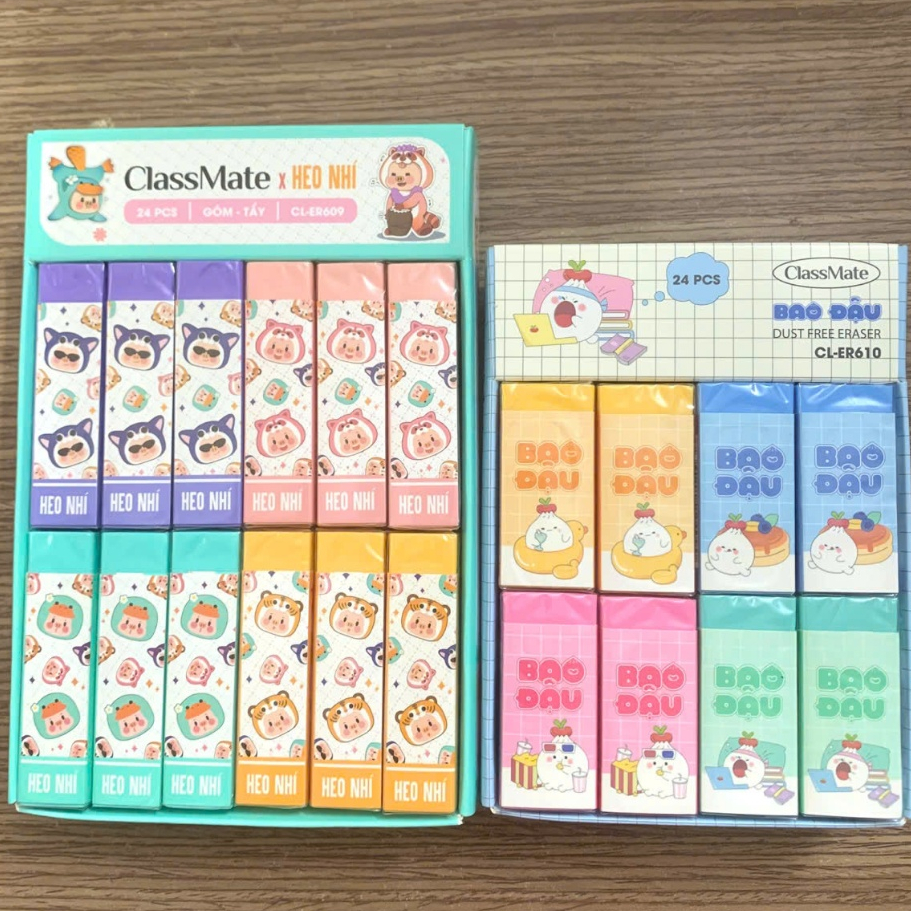 เพื่อนร่วมชั้น Pig nano Pencil Eraser CL-ER609, Bean Bag CL-ER610
