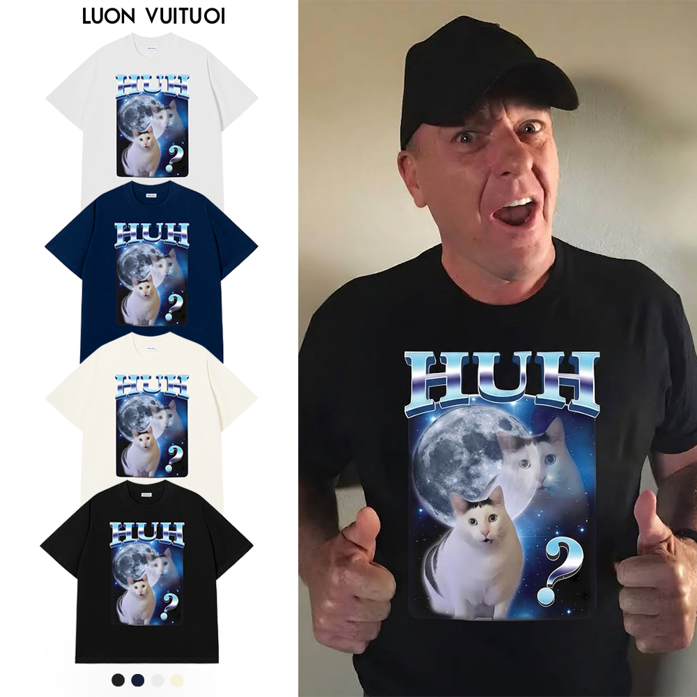 เสื้อยืด Relaxed Fit Nonsense Luon Vutuoi Cat "Huh?!" - Happy เสมอ NT34287NT