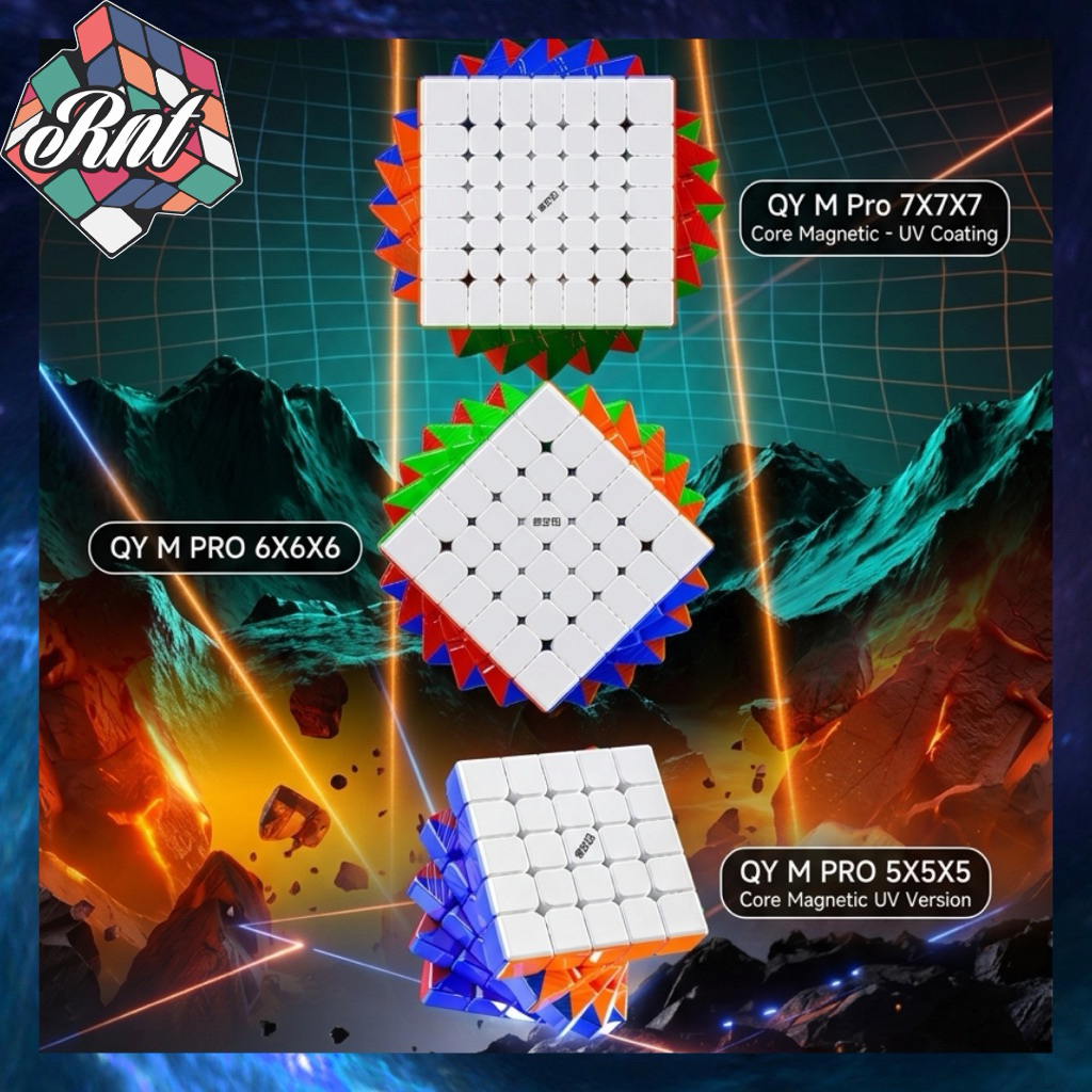 Rubik Qiyi M Pro แกนแม่เหล็ก UV 5x5 6x6 7x7