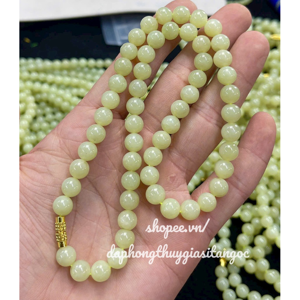สร้อยคอ Hoa Dien สีฟ้า 8mm