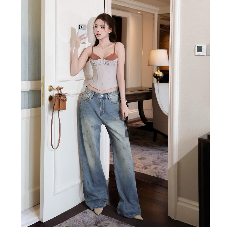 Hang Tran Ali LINLUXE เสื้อเบลาส์ไข่มุก