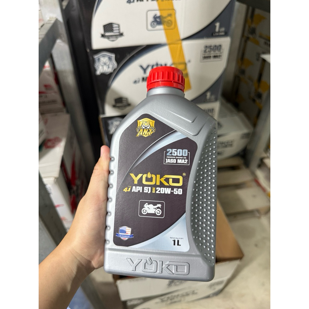 [สินค้าของแท้] YOKO 2500 20W50 1Liter น้ํามันเครื่องมอเตอร์ไซค์