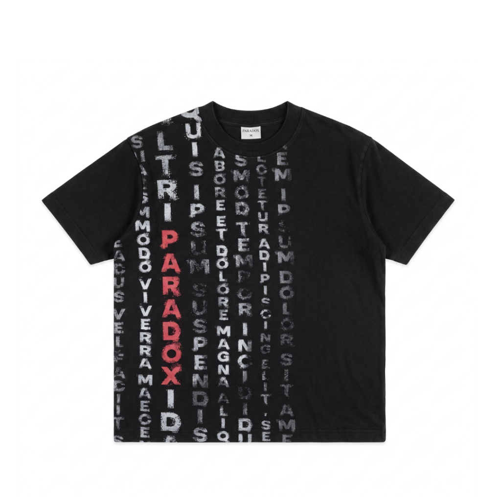 เสื้อยืดโอเวอร์ไซส์ STATIC DECAY TEE Cotton PARADOX AT6P0502