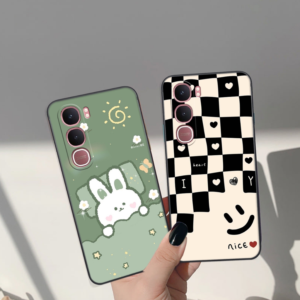 เคสสําหรับ Vivo Y31 5G พิมพ์ลาย Brown - Pink Bear, Be@rick Bear, CUTEสุดๆ, CUTE