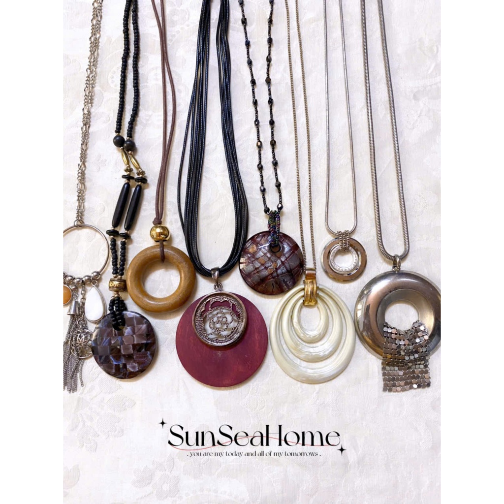 Update 07/08_Si สร้อยคอจี้ทรงกลม ไดอารี่ vintage mori boho fairy y2k 2hand มือสอง