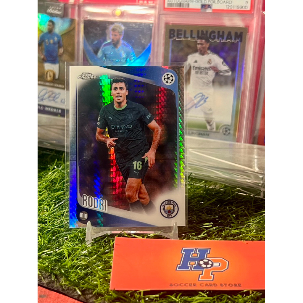 การ์ดฟุตบอล Rodri Pulsar Topps Chrome UCL 2025/26