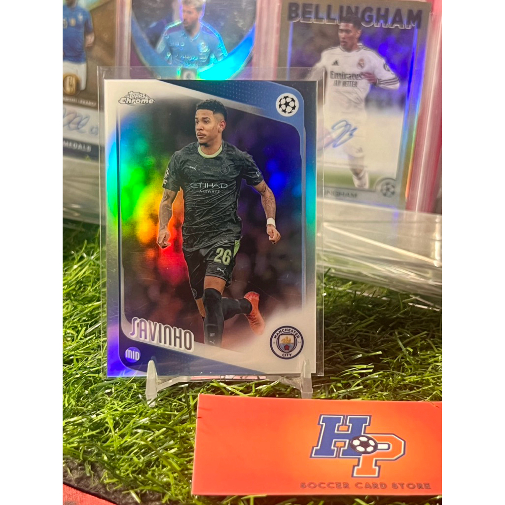Savinho Refractor Topps Chrome UCL 2025/26 การ์ดฟุตบอล