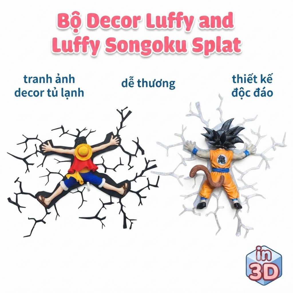 ชุดแต่ง "Luffy และ Songoku Splat" – ไฮไลท์เฉพาะสําหรับอวกาศของคุณ!