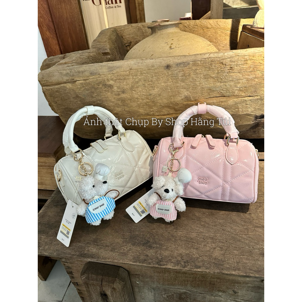 NEW COLLECTION HS391 Chio Quilted Empty Bag ขนาด 20cm แถมฟรี Charm