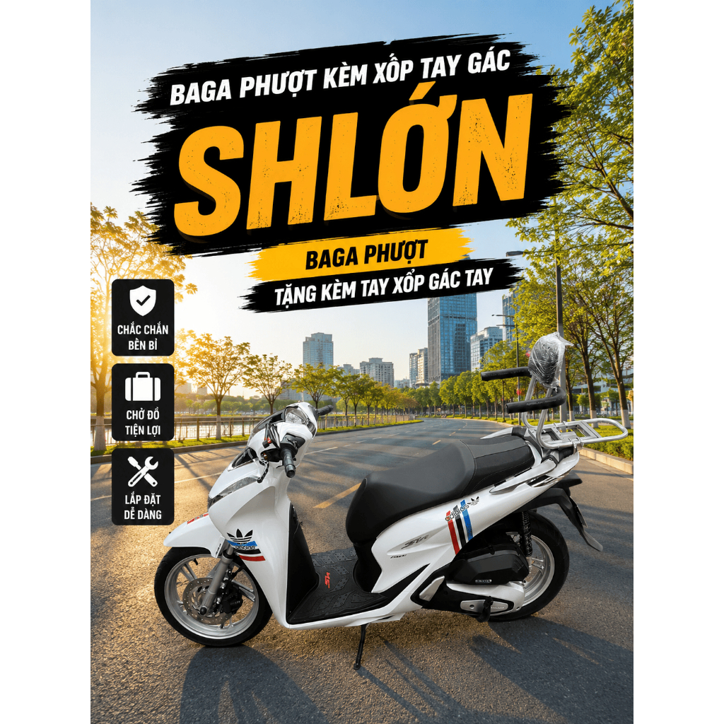 Baga ติดตั้งสําหรับ SH 125i, SH 150i Sh 160, SH 300 350i, Sh อิตาลี