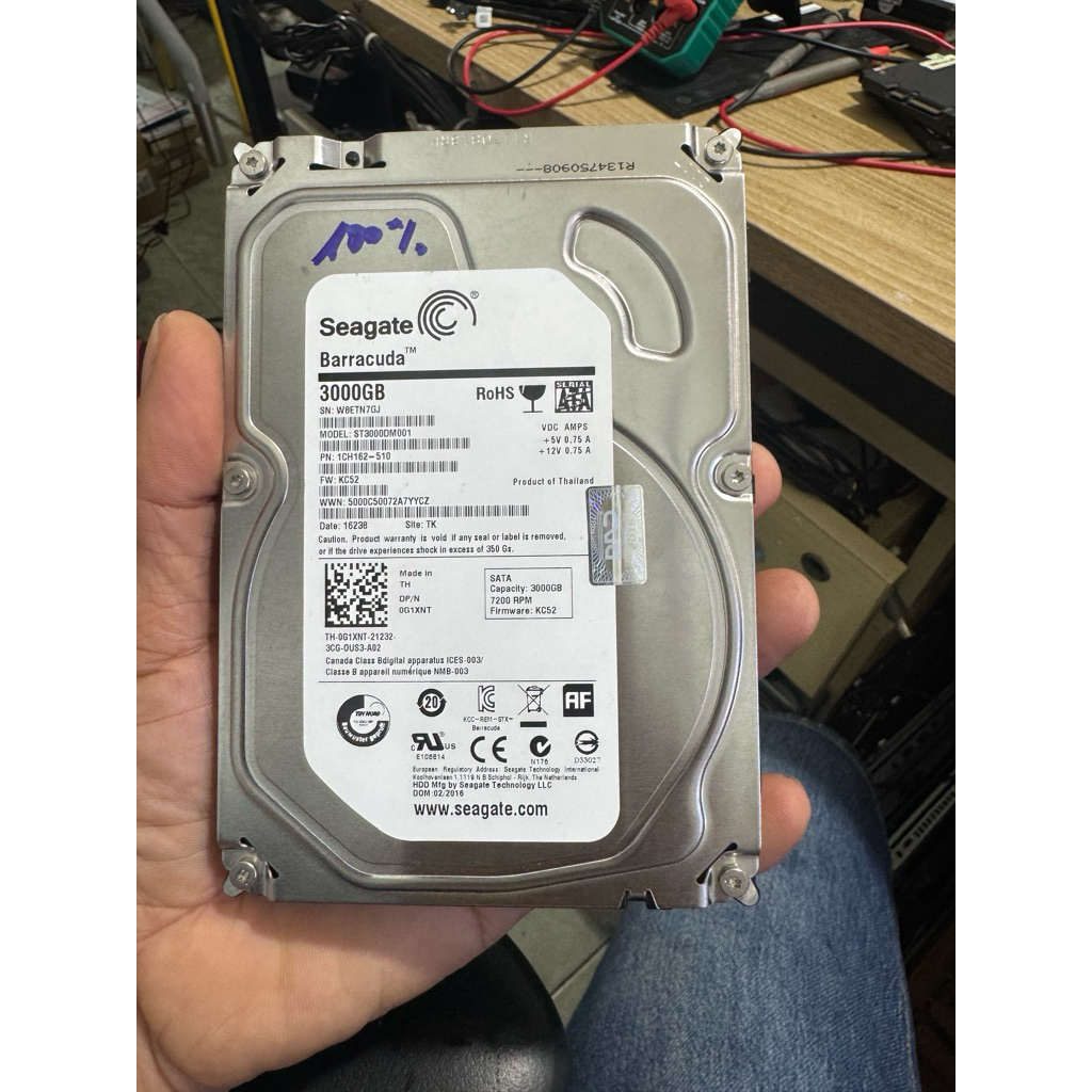 Hard HDD 3.5" สําหรับพีซี / กล้อง / NAS - 1TB 2TB 3TB 4TB - SATA 3