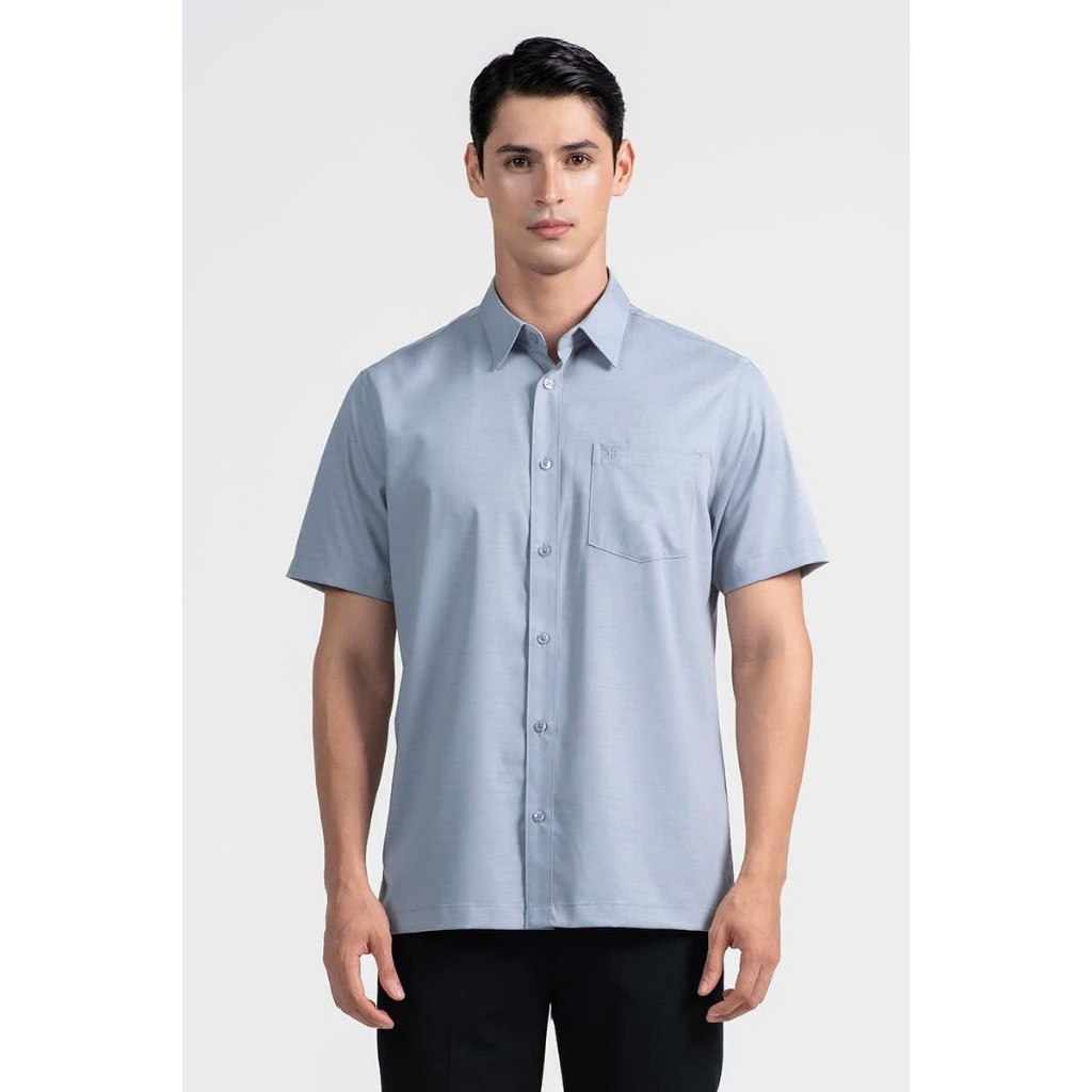 เสื้อเชิ้ตแขนสั้นผู้ชายทรงสลิมฟิต WS26SS23M-CFBB SKU: WS26SS23M-CFBB
