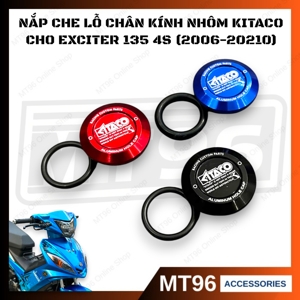 ปุ่มรูกระจก, ปุ่มรูกระจกอลูมิเนียม Kitaco สําหรับ Yamaha Exciter 135 4s (2006-2010)