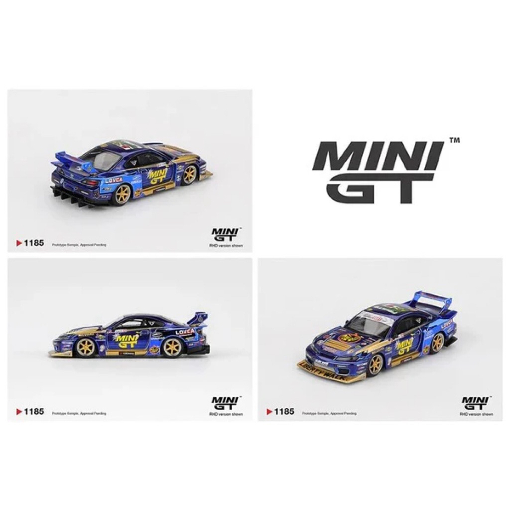 Mohinhxeps-1/64_ Mini GT- 1185 Nissan Silvia (S15) 555 LB Super Silhouette Team Mini GT Liberty Walk