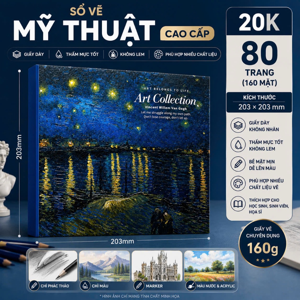 อะคริลิค MARKER A4/B5/A5 120gsm 30 แผ่น – 2 ชั้นหมึกกันน้ํา MARKER กระดาษวาดภาพ Sketchbook สําหรับกา