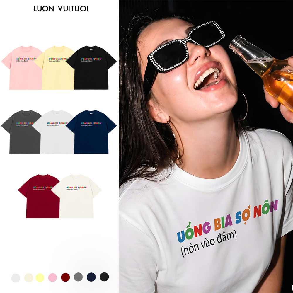 เสื้อยืด Nham Nhi Relaxed Fit Luon Vutuoi "Fond Into the Dress" - Happy HT0277HT