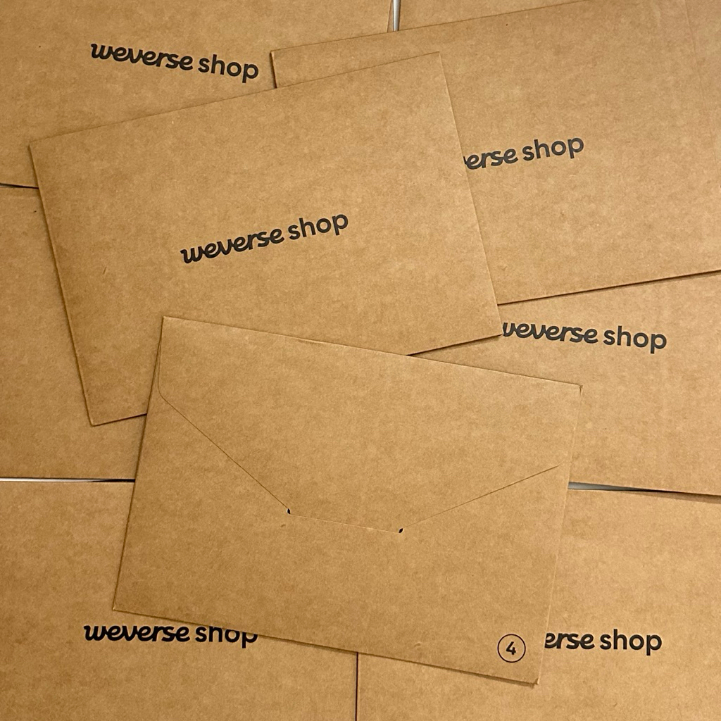 WEVERSE SHOP กระดาษ THICK CRAF ของแท้ ENVELOPE