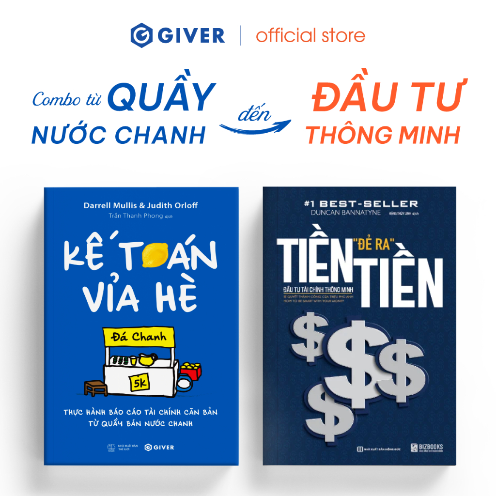 หนังสือ - Combo 2 เล่ม: Sidewalk Accounting & Money Makes Money - หนังสือ GIVER