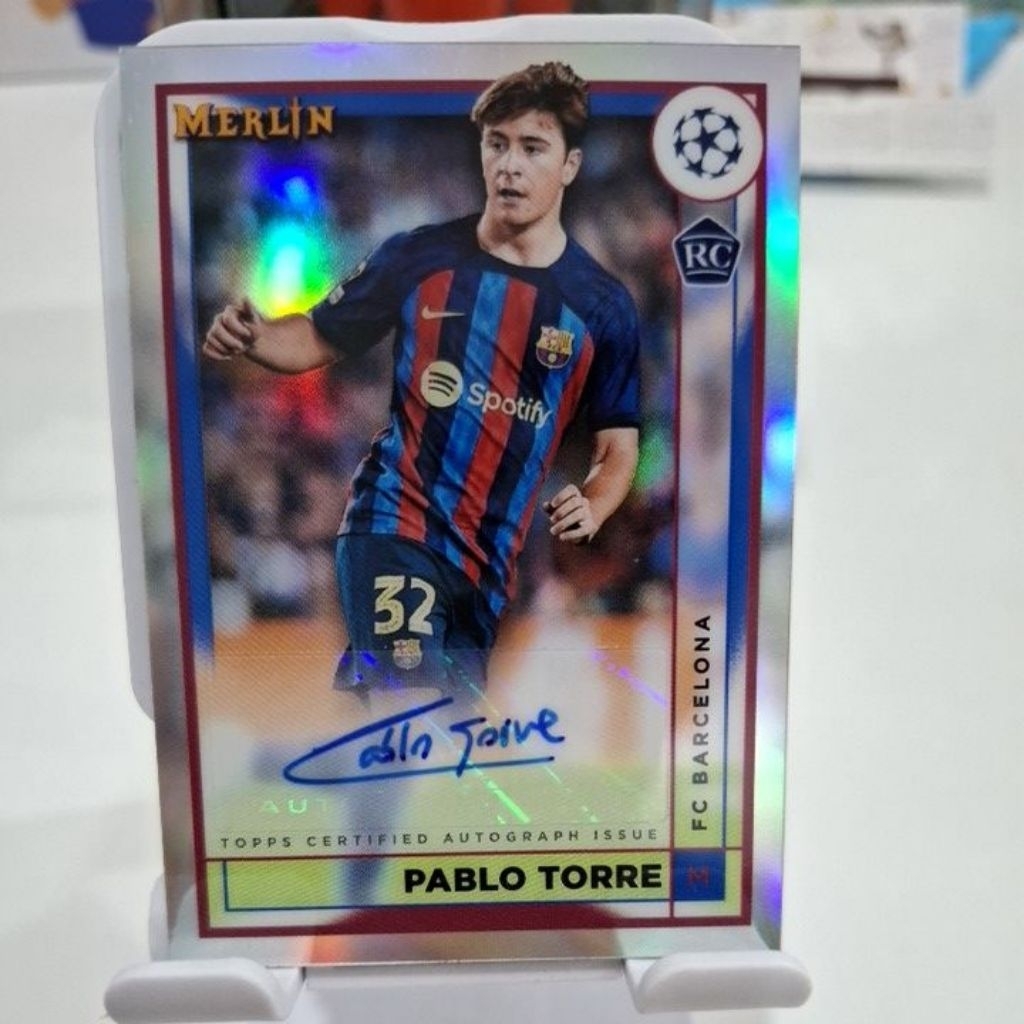 การ์ดลายเซ็นนักฟุตบอลเยาวชน Pablo Torre