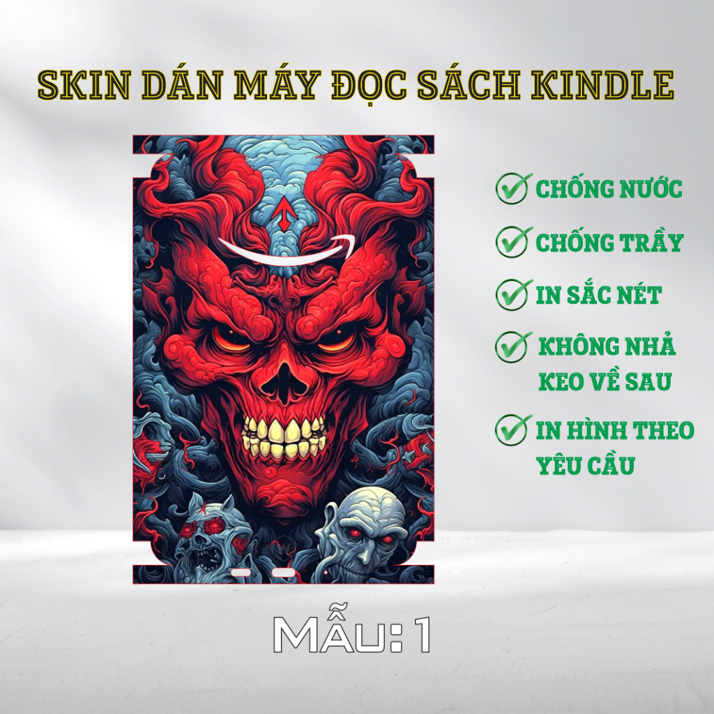 Kindle Basic Book Reader Skin Cute MASK รุ่น ป้องกันรอยขีดข่วน กันน้ํา พิมพ์คมชัด