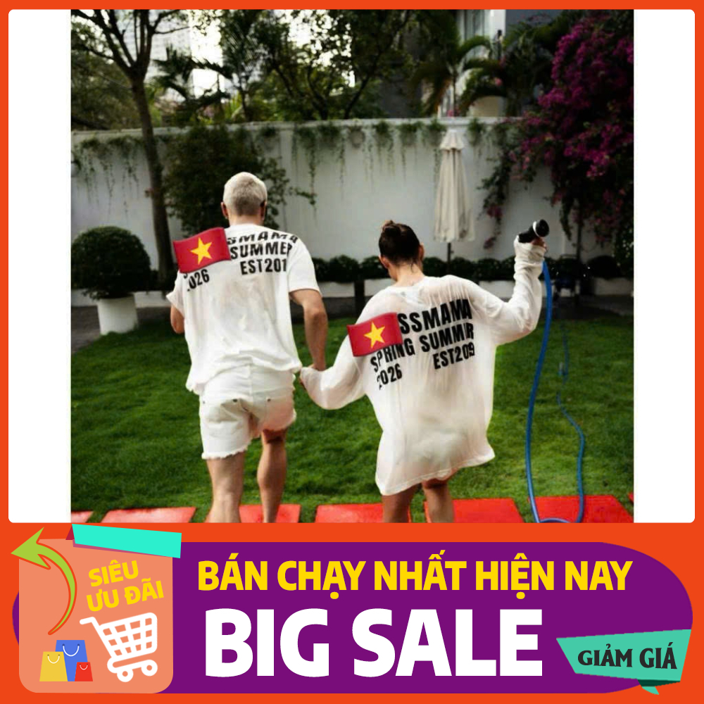 แบรนด์ท้องถิ่น - mama SS26 Sheer Longeve Thin T-shirt 100% Cotton Oversize Unisex Form
